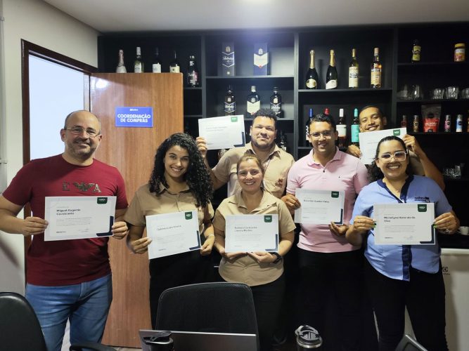 Equipe do Nobre Supermercado, clientes da consultoria de precificação e rentabilidade da InfoPrice